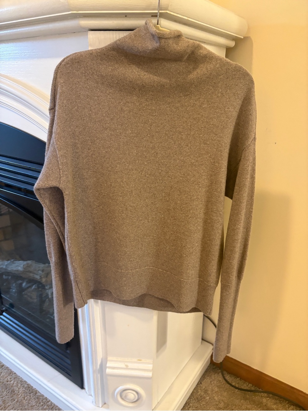 XXS Aritzia Wilfred Montpelier Beige/taupe L/S Mock Neck Sweater